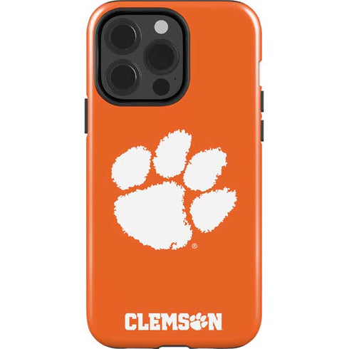 Clemson University Tiger Print iPhone 14 Pro Impact Case
