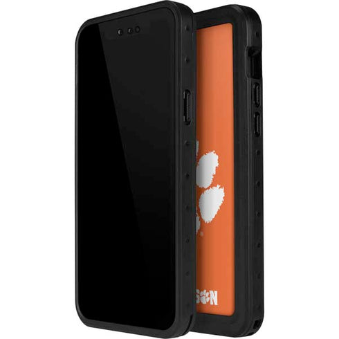 Clemson University Tiger Print iPhone 14 Pro Max Waterproof Case