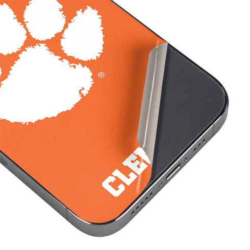 Clemson University Tiger Print iPhone 14 Pro Skin