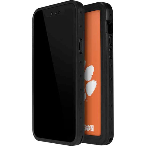 Clemson University Tiger Print iPhone 14 Pro Waterproof Case