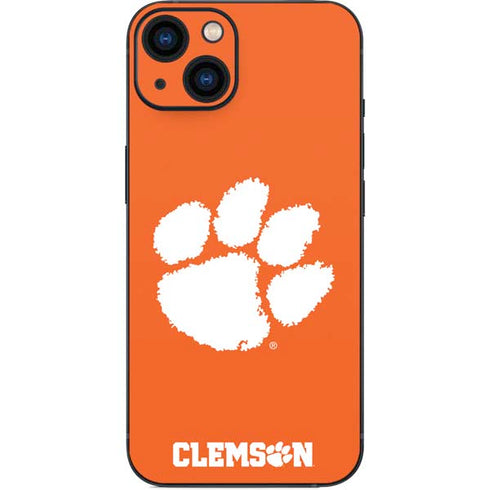 Clemson University Tiger Print iPhone 14 Skin