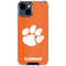 Clemson University Tiger Print iPhone 15 Clear Case