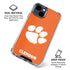Clemson University Tiger Print iPhone 15 Clear Case