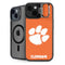 Clemson University Tiger Print iPhone 15 Plus Kickstand Case