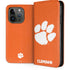 Clemson University Tiger Print iPhone 15 Pro Folio Case