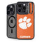 Clemson University Tiger Print iPhone 15 Pro Max Kickstand Case