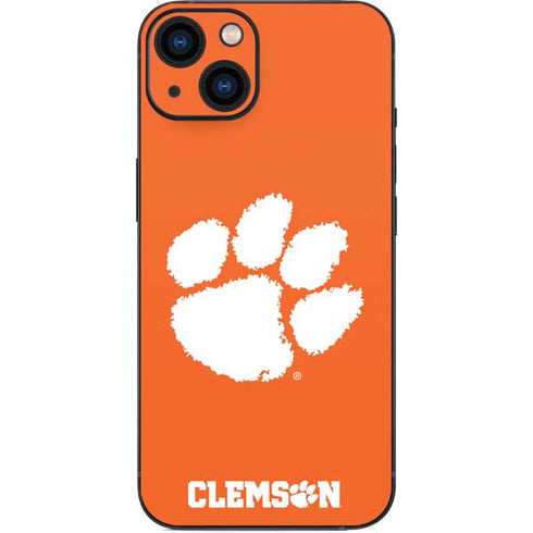 Clemson University Tiger Print iPhone 15 Skin