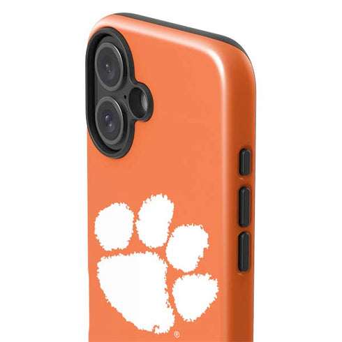 Clemson University Tiger Print iPhone 16 Impact Case