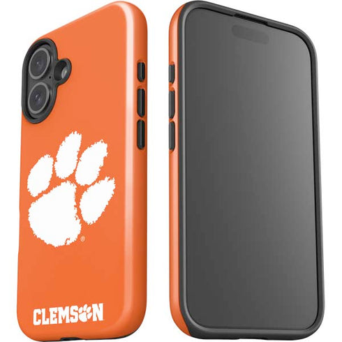 Clemson University Tiger Print iPhone 16 Impact Case