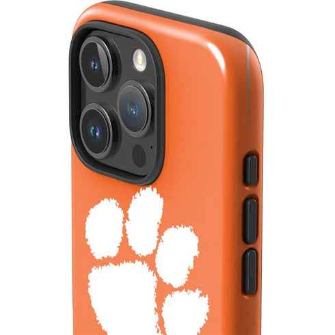 Clemson University Tiger Print iPhone 16 Pro Max Impact Case
