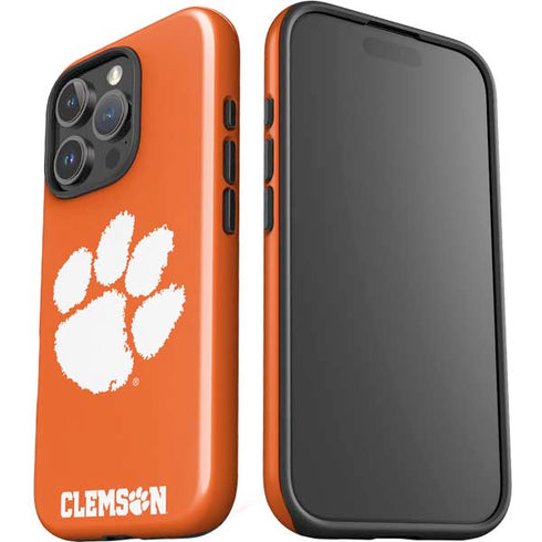 Clemson University Tiger Print iPhone 16 Pro Max Impact Case