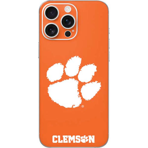 Clemson University Tiger Print iPhone 16 Pro Max Skin