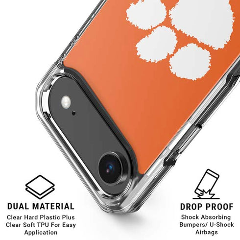 Clemson University Tiger Print iPhone 17 Air Clear Case