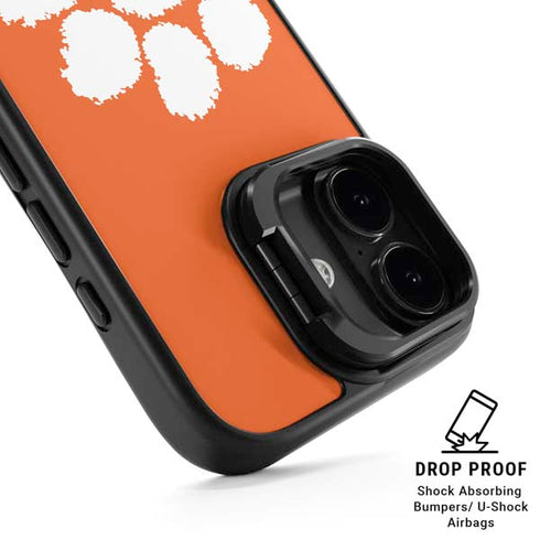Clemson University Tiger Print iPhone 17 Kickstand Case