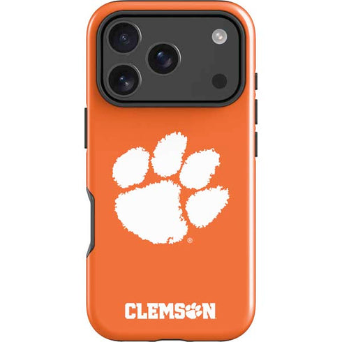 Clemson University Tiger Print iPhone 17 Pro Impact Case
