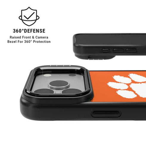 Clemson University Tiger Print iPhone 17 Pro Kickstand Case