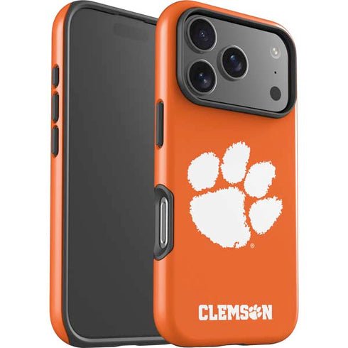 Clemson University Tiger Print iPhone 17 Pro Max Impact Case