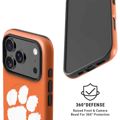 Clemson University Tiger Print iPhone 17 Pro Max Magsafe Impact Case