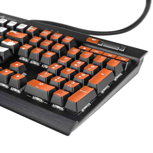 Clemson University Tiger Print K95 RGB PLATINUM Mechanical Gaming Keyboard Skin