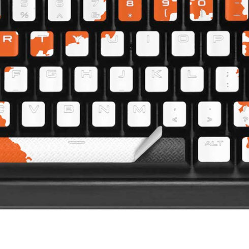 Clemson University Tiger Print K95 RGB PLATINUM Mechanical Gaming Keyboard Skin