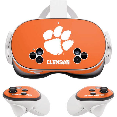 Clemson University Tiger Print Meta Quest 3S Skin