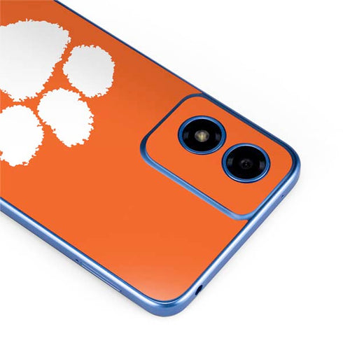 Clemson University Tiger Print Moto G Play 4G (2024) Skin
