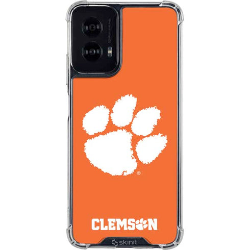 Clemson University Tiger Print Moto G Power 5G (2024) Clear Case