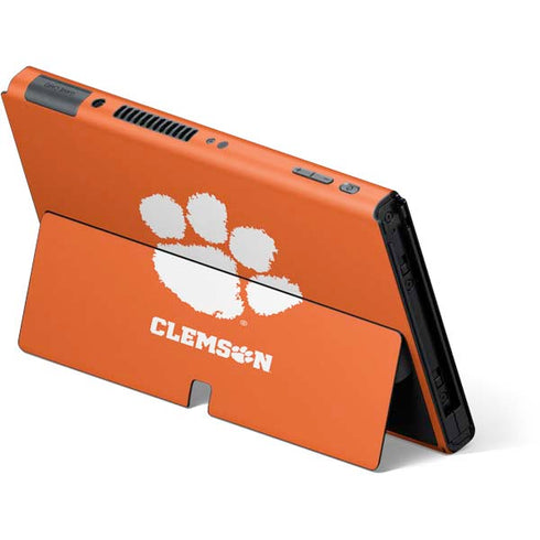 Clemson University Tiger Print Nintendo Switch OLED (2021) Skin