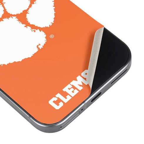 Clemson University Tiger Print Google Pixel 9 Skin