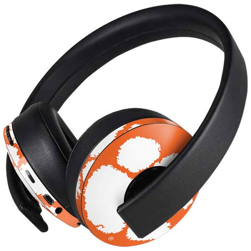 Clemson University Tiger Print PlayStation 4 Gold Wireless Headset Skin