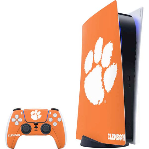 Clemson University Tiger Print PlayStation PS5 Skins