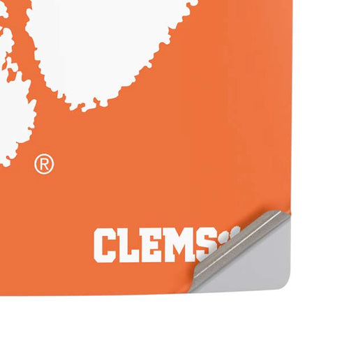 Clemson University Tiger Print PS5 Pro Disk Console Skin