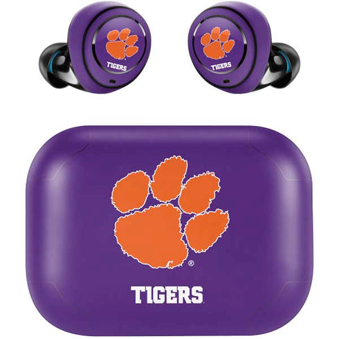 Clemson University Tiger Print Purple Amazon Echo Buds Skin