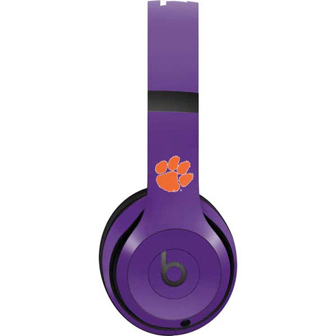Clemson University Tiger Print Purple Beats Studio Pro Wireless Headphones Skin