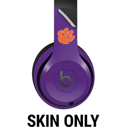 Clemson University Tiger Print Purple Beats Studio Pro Wireless Headphones Skin