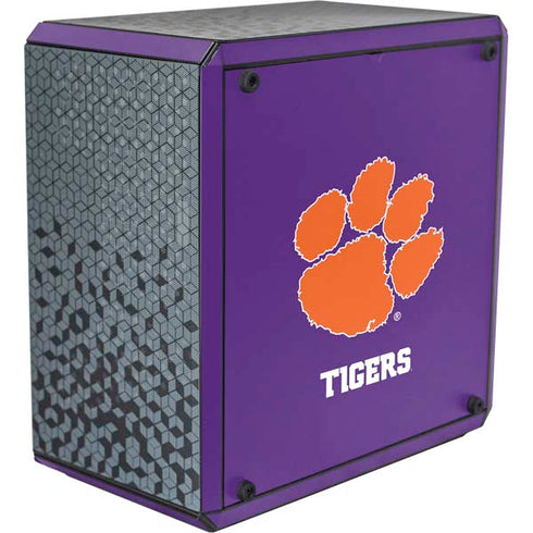 Clemson University Tiger Print Purple Cooler Master MasterBox Q300L Mini Tower Skin