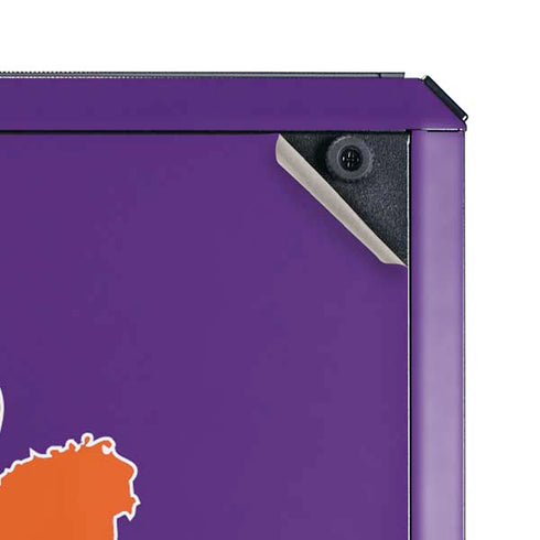 Clemson University Tiger Print Purple Cooler Master MasterBox Q300L Mini Tower Skin