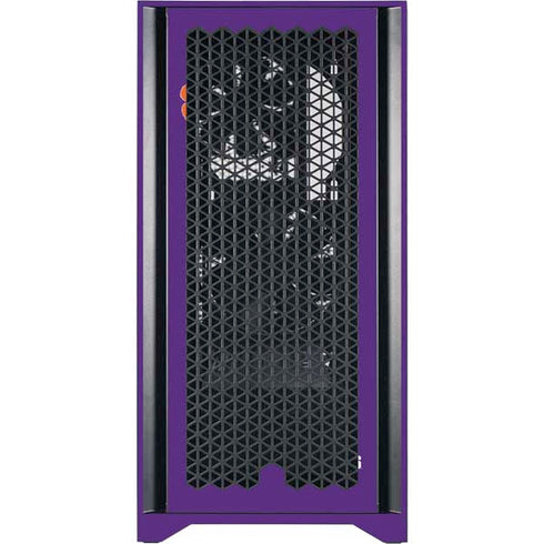 Clemson University Tiger Print Purple Corsair 4000D Tempered Glass Mid-Tower ATX Case Skin