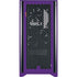 Clemson University Tiger Print Purple Corsair 4000D Tempered Glass Mid-Tower ATX Case Skin