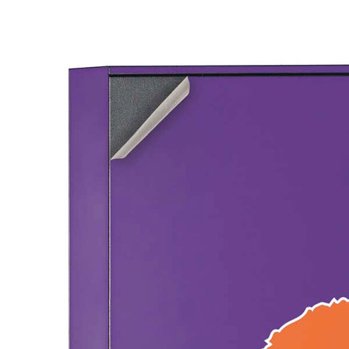 Clemson University Tiger Print Purple Corsair 4000D Tempered Glass Mid-Tower ATX Case Skin