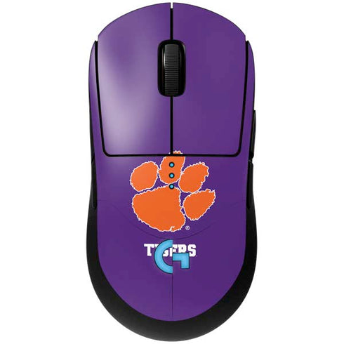 Clemson University Tiger Print Purple G Pro Wireless Gaming Mouse Skin