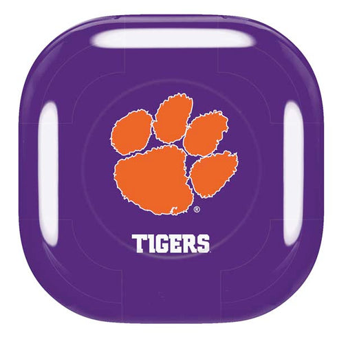 Clemson University Tiger Print Purple Galaxy Buds Pro Skin