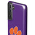 Clemson University Tiger Print Purple Galaxy S21 FE Pro Case