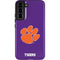 Clemson University Tiger Print Purple Galaxy S22 Plus Pro Case