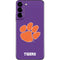 Clemson University Tiger Print Purple Galaxy S22 Plus Skin