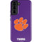 Clemson University Tiger Print Purple Galaxy S22 Pro Case