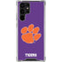 Clemson University Tiger Print Purple Galaxy S22 Ultra Clear Case