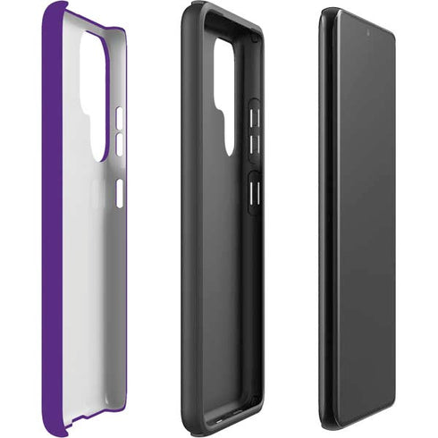 Clemson University Tiger Print Purple Galaxy S22 Ultra Pro Case