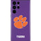 Clemson University Tiger Print Purple Galaxy S22 Ultra Skin