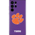 Clemson University Tiger Print Purple Galaxy S22 Ultra Skin
